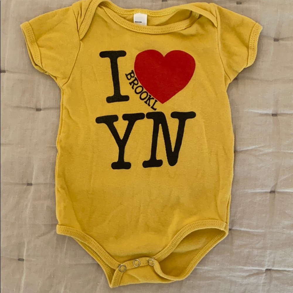 American Apparel “I Love Brooklyn” Onesie 3/6M